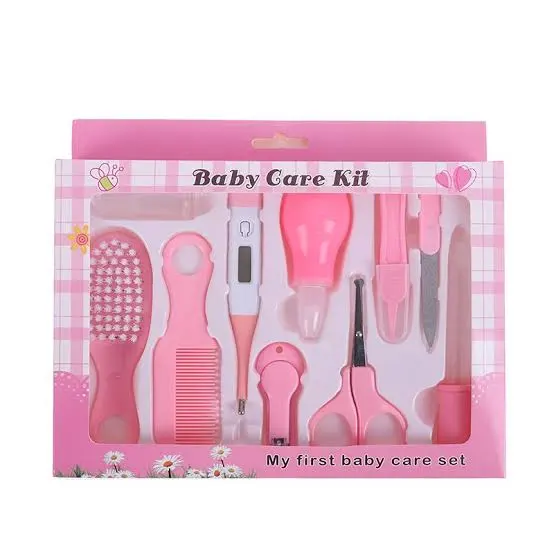 10 Pcs New-born Baby Kids Health Care Kit Set ( Pink-Bule )